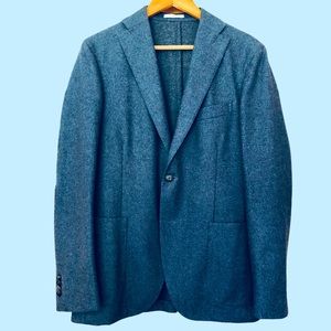 Boglioli K-Jacket in Slate Blue, 100% Wool, Made in Italy